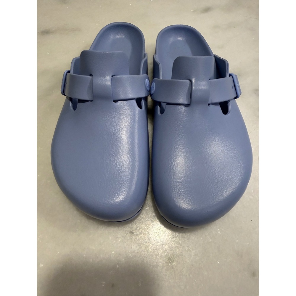 Birkenstock Boston EVA Clogs Women 8 Periwinkle Blue Waterproof Sandals 39